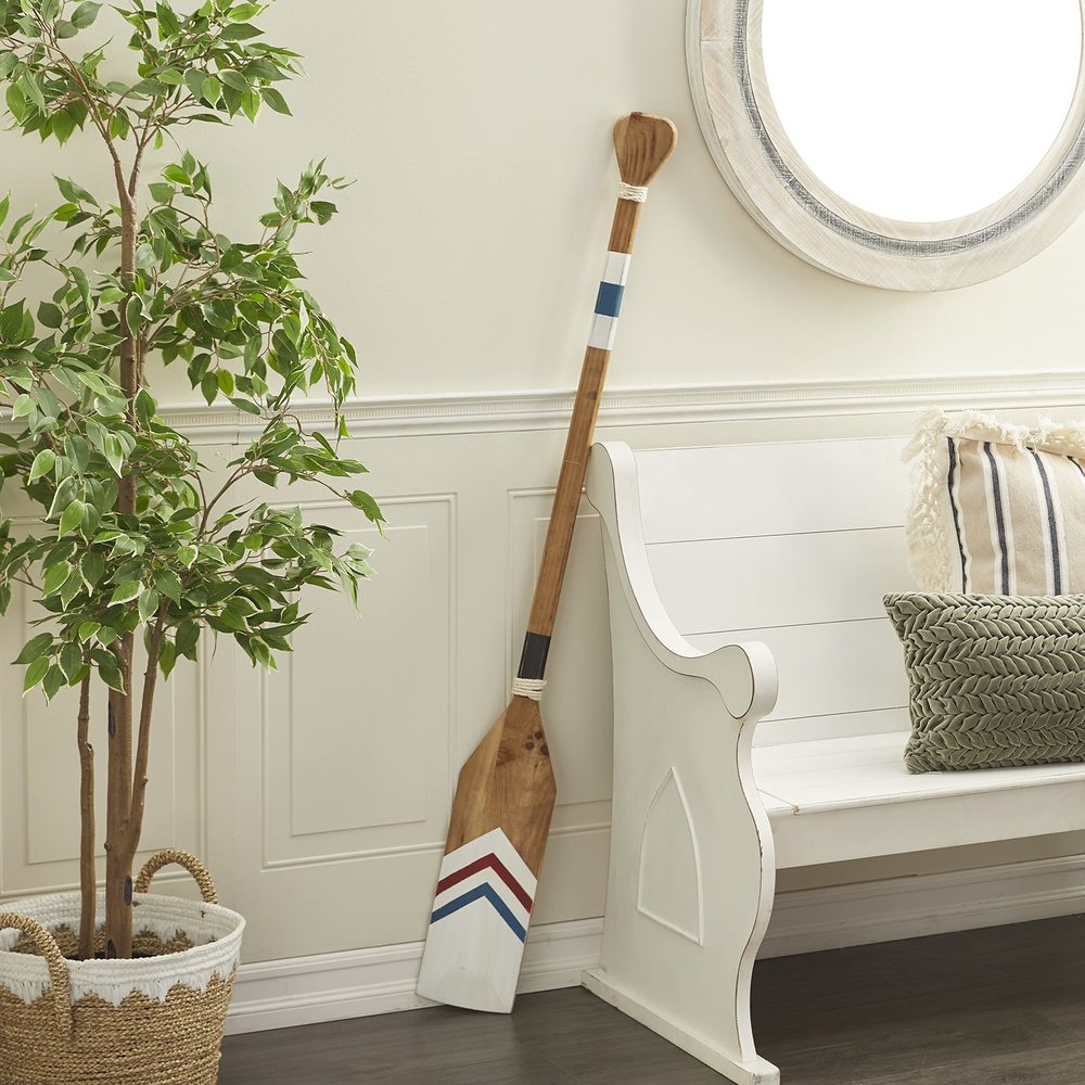 Wood Paddle Home Wall Decor Novelty Canoe Oar Wall Sculpture With Arrow And😚